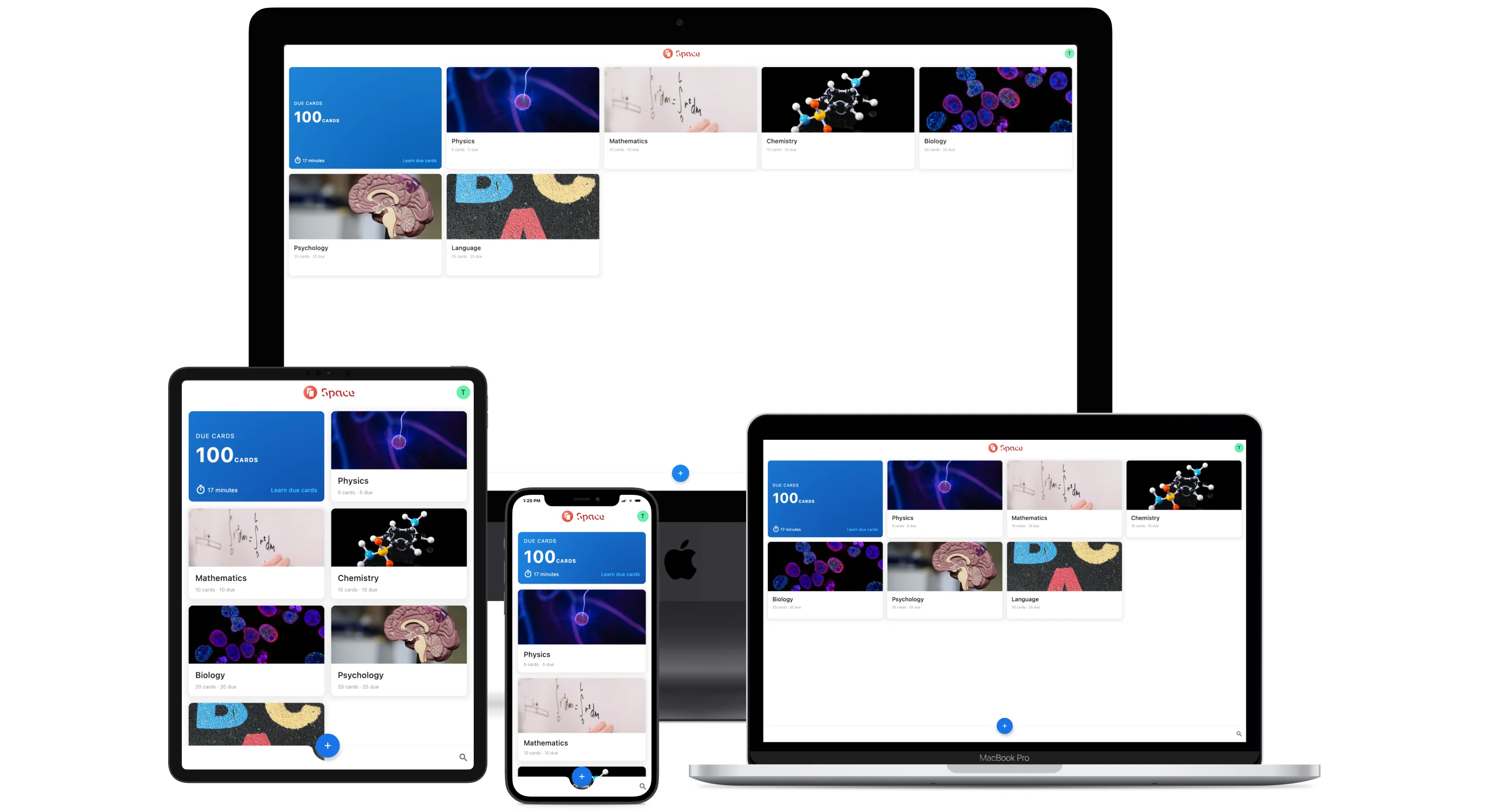 Space App - Flashcard with spaced repetition